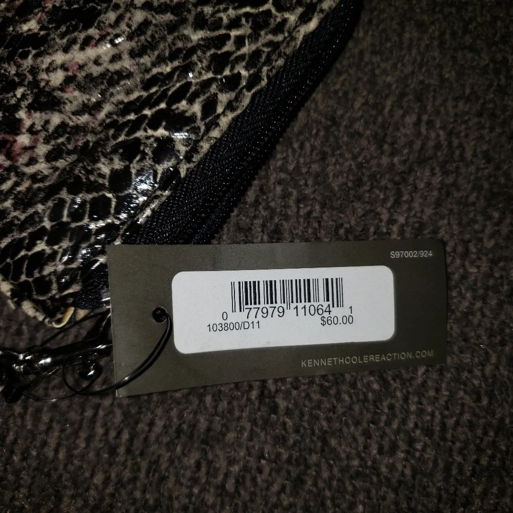 Kenneth Cole Reaction Snakeskin Print Wristlet Clutch